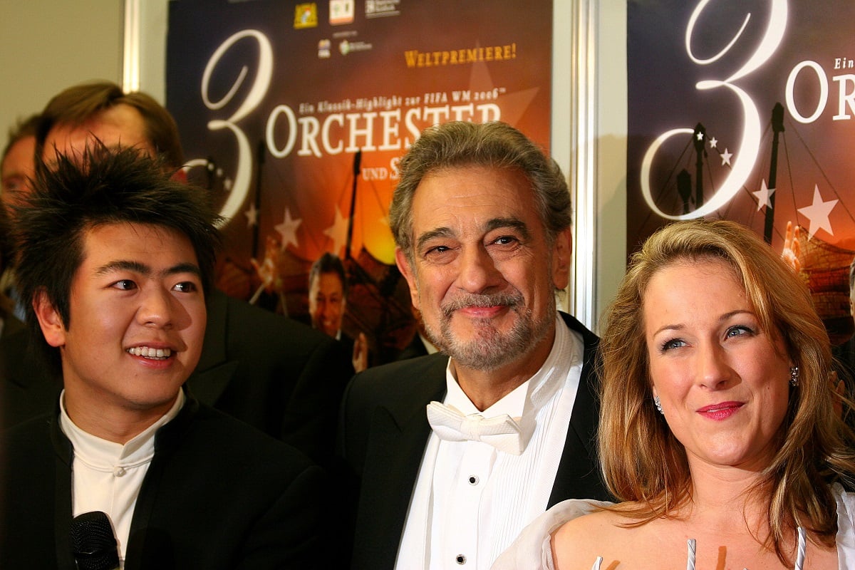 Pianist Lang, Sopranistin Diana Damrau und Tenor Placido Domingo 2006