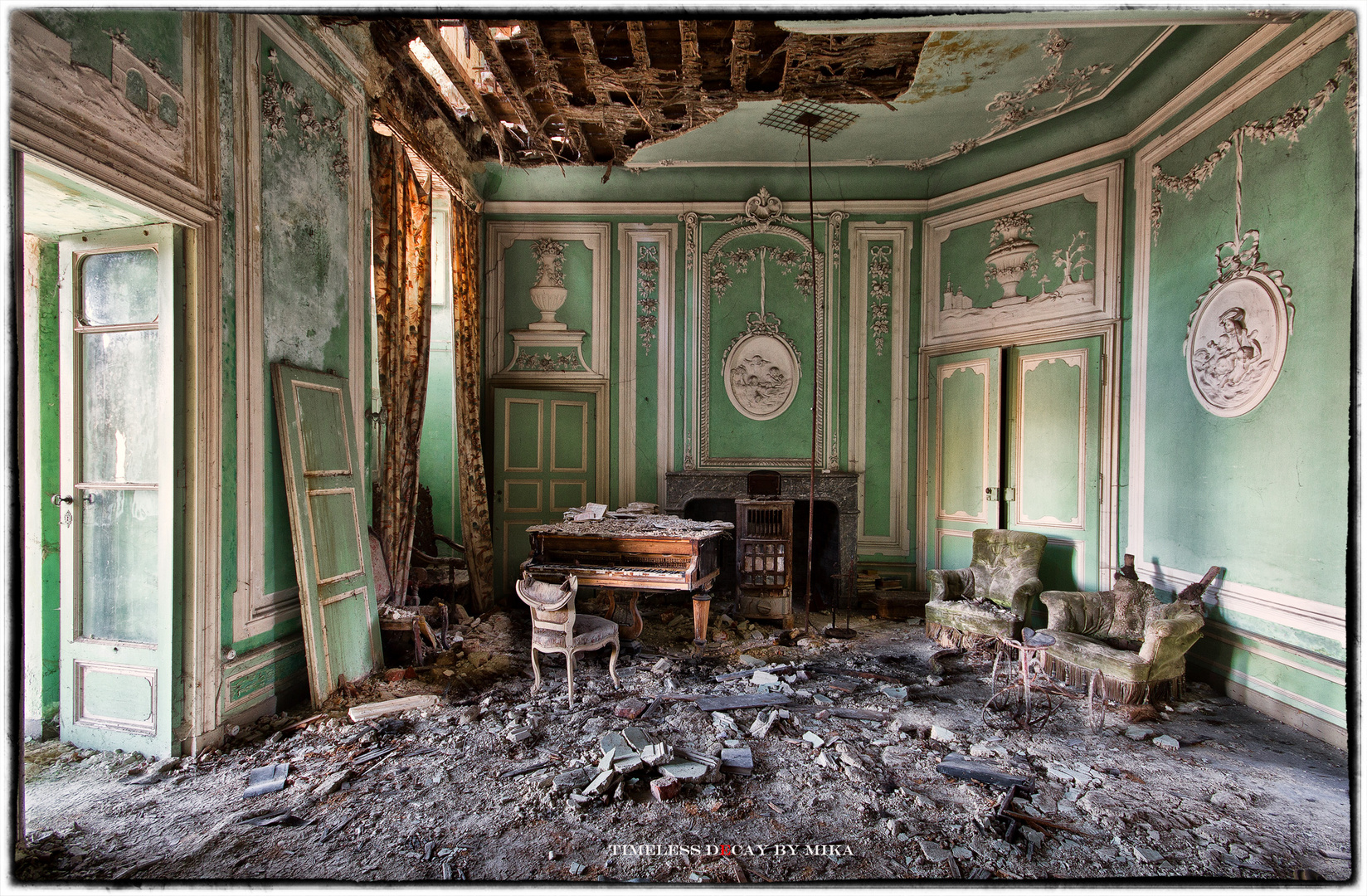 - piano in the rubble -