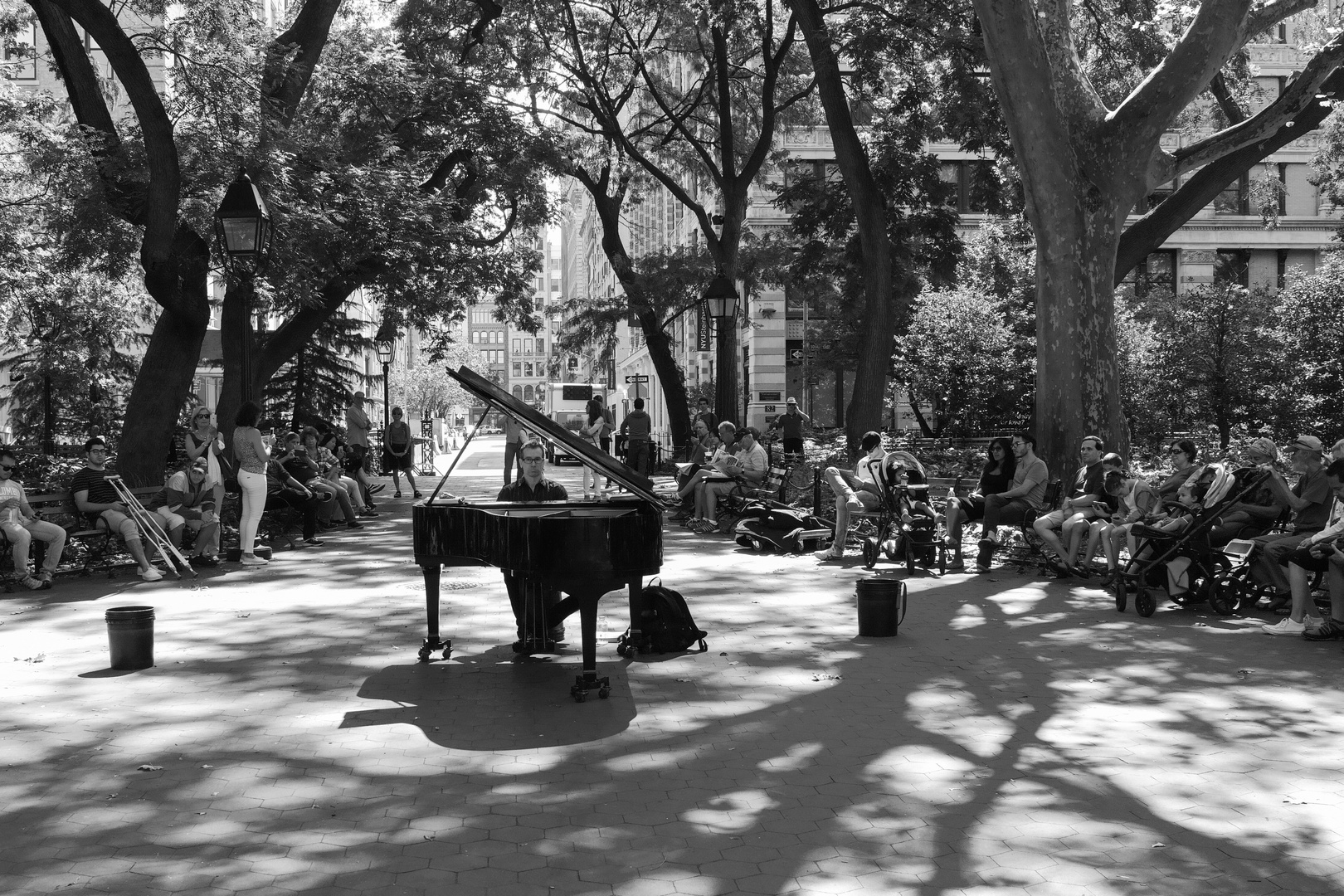 Piano Player on a Sunday Morning