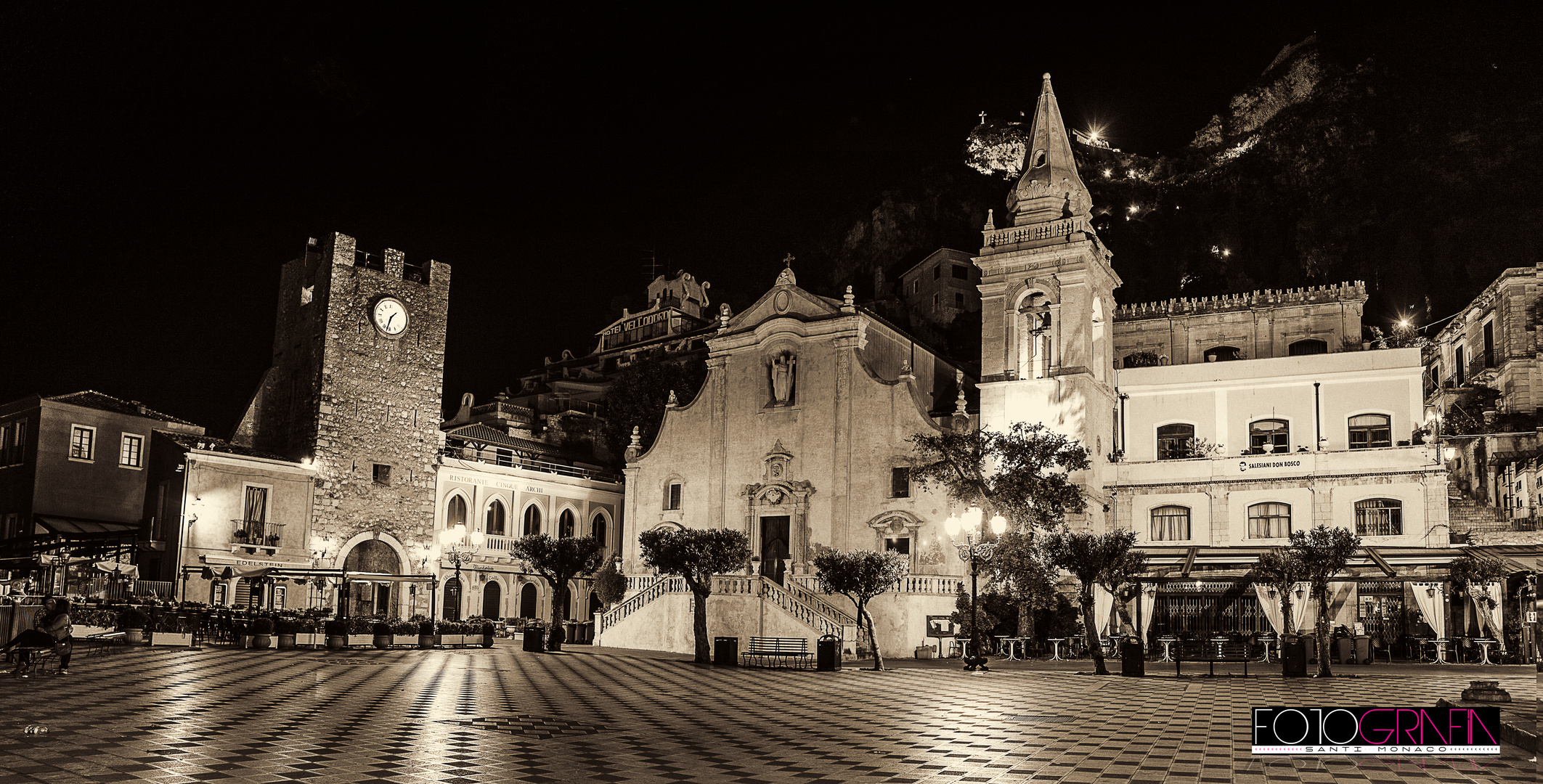 PIAZZA CENTRALE DI TAORMINA Foto Immagini europe, italy, vatican
