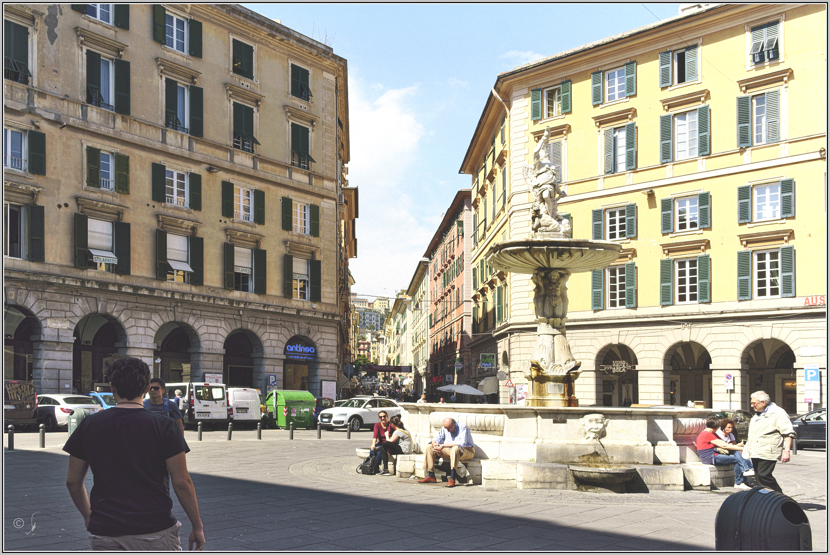 Piazza Colombo in Genua...