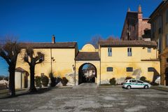 Piazza del municipio di Morimondo