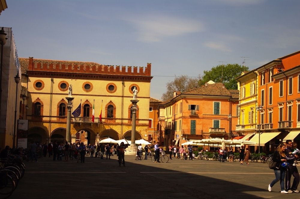 Piazza del popolo di Ravenna.