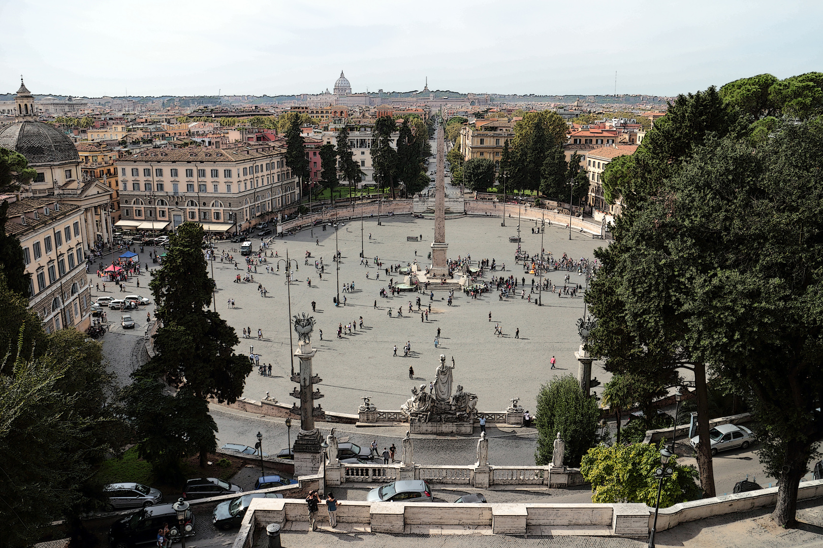 Piazza del Popolo, Rom Foto & Bild europe, italy, vatican city, s
