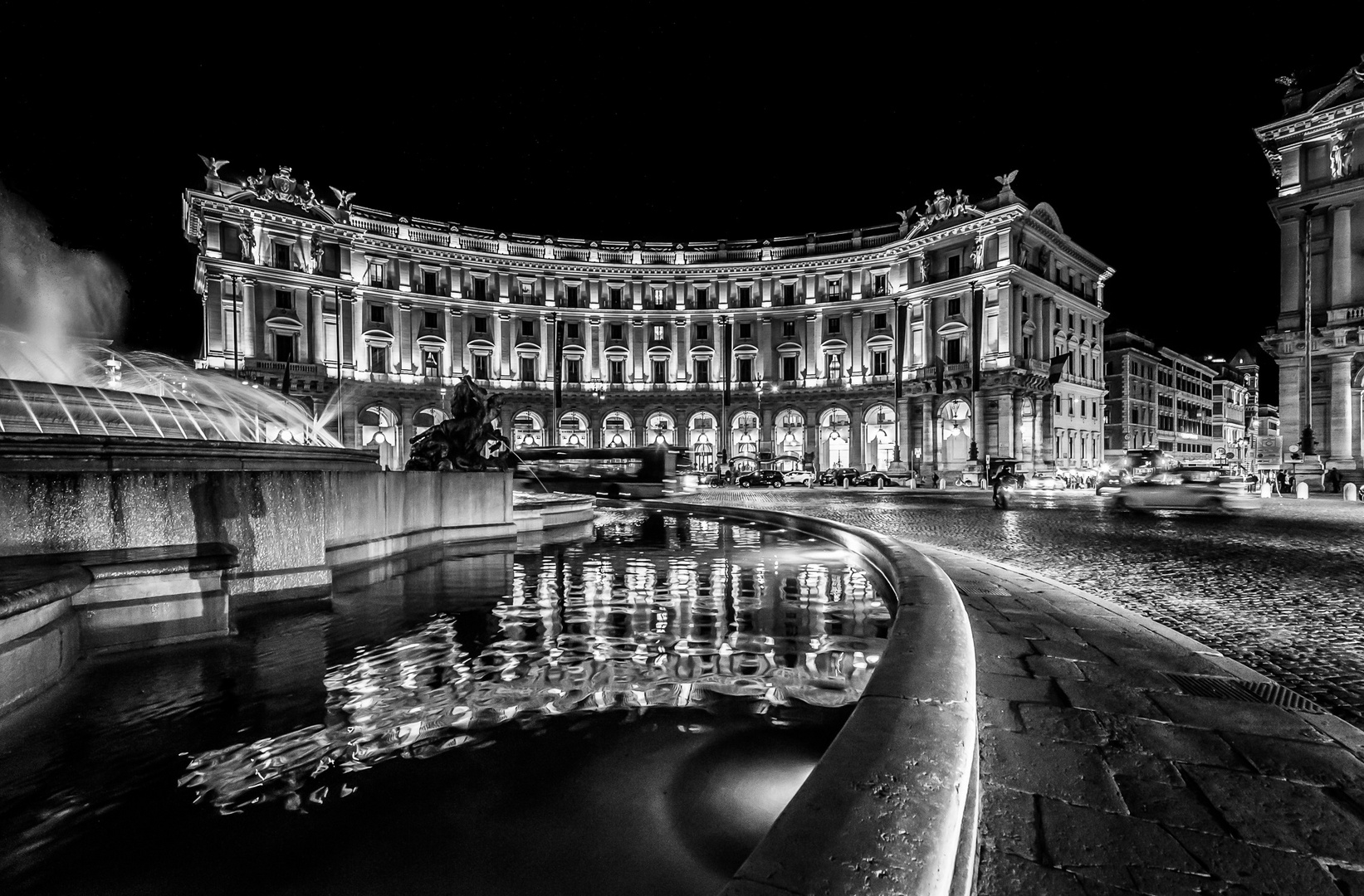 Piazza della Repubblica (Rom)  s/w