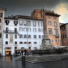 Piazza della Rotonda, una mattina piovosa