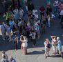 Piazza della Signoria a Firenze, turismo di massa il 24 settembre 2013 (particolare) von Danilo Da Rin 