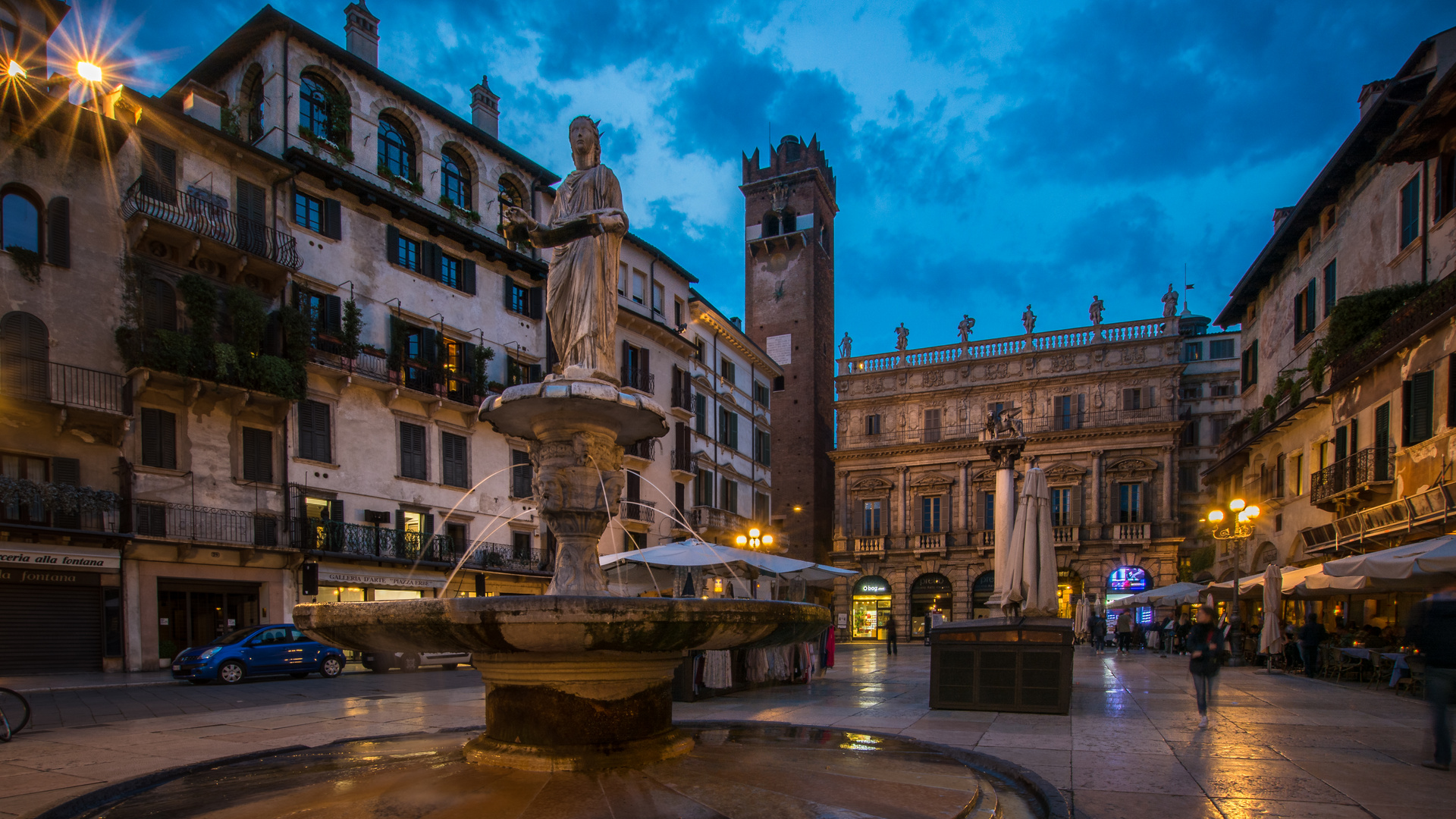 Piazza delle erbe in Verona Foto & Bild europe, italy, vatican city, s marino, italy Bilder