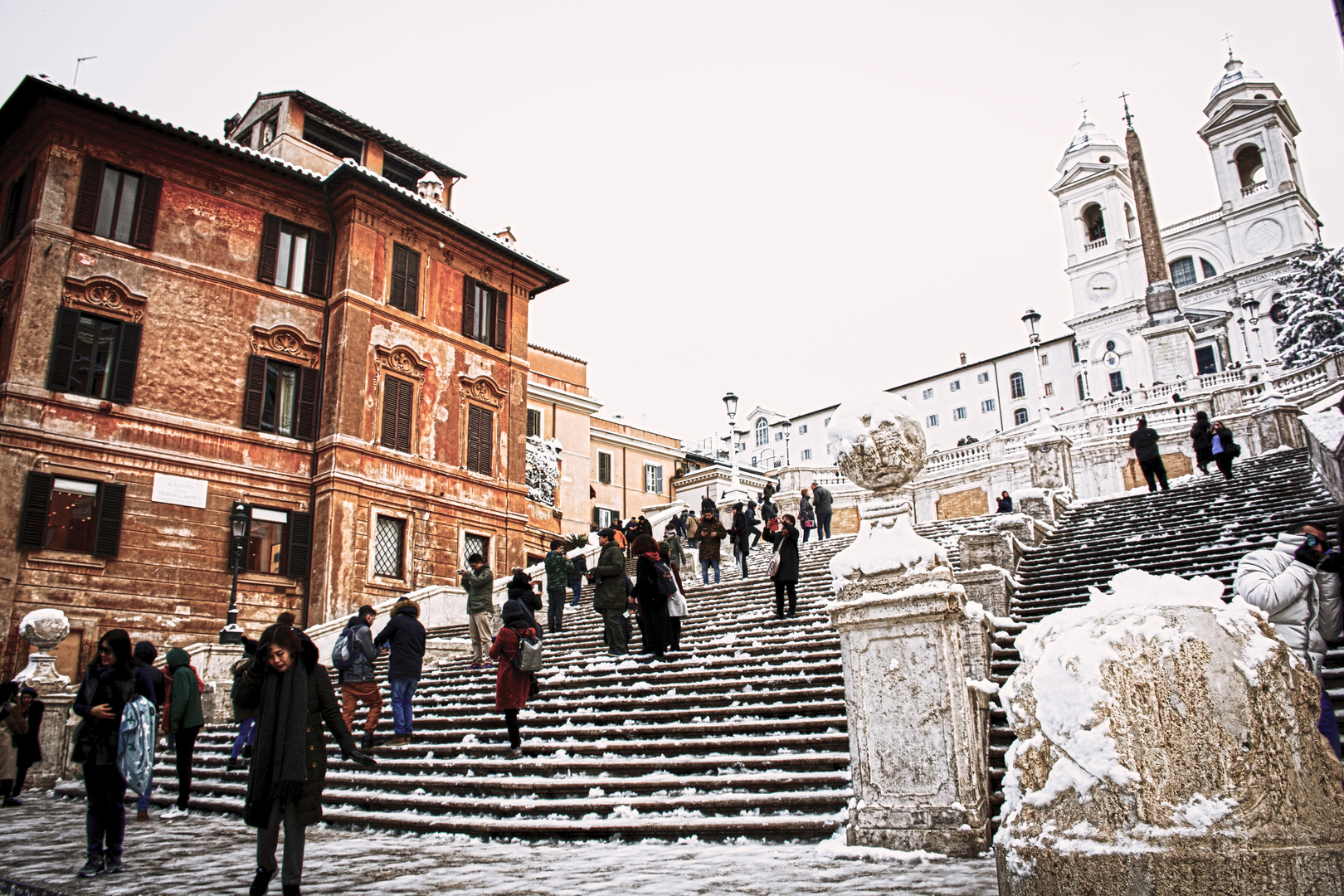 Piazza di Spagna nevada (Roma)