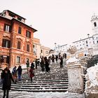 Piazza di Spagna nevada (Roma)