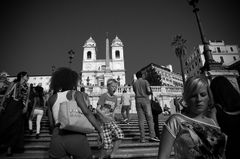 Piazza di Spagna, scalinata di Trinità dei Monti