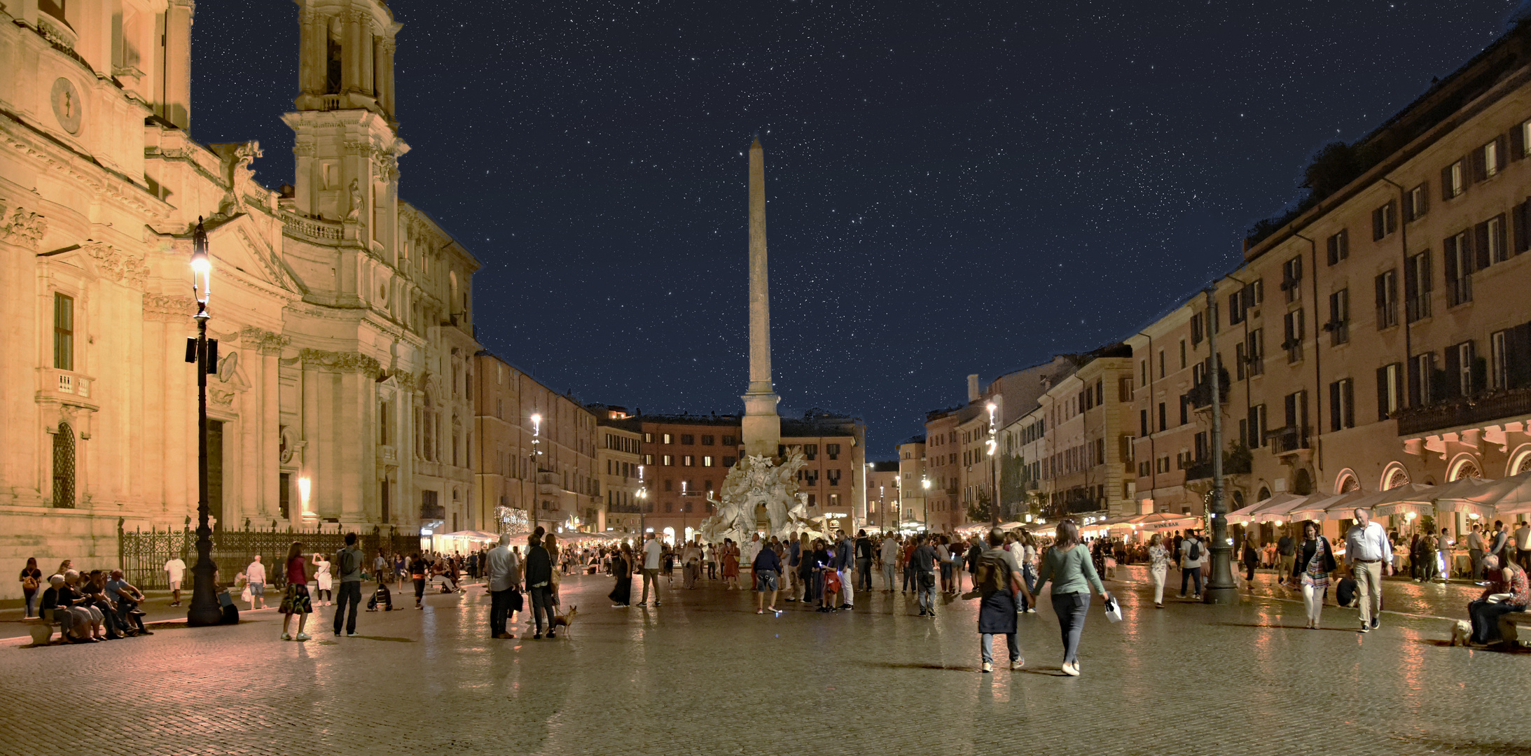 Piazza Navona bei Nacht