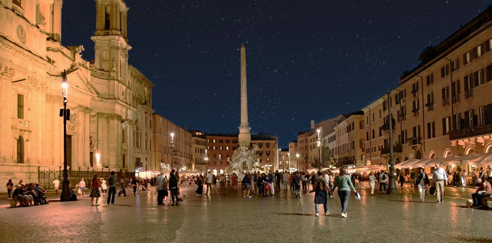 Piazza Navona bei Nacht