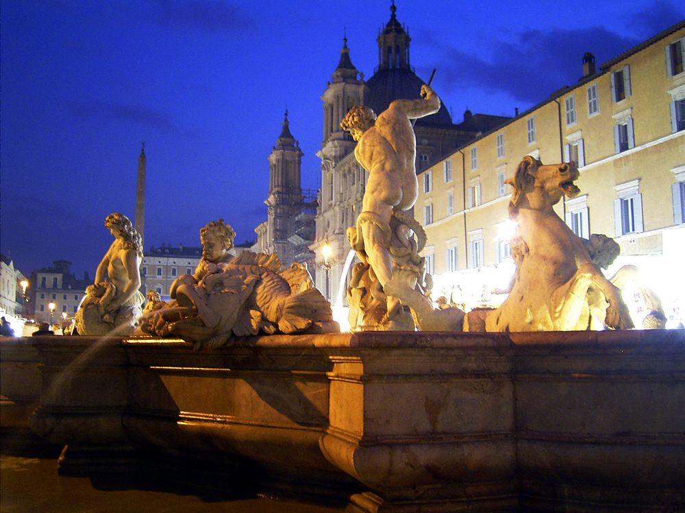 Piazza Navona by night