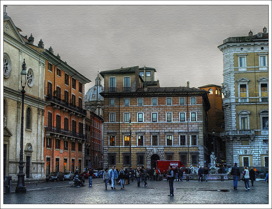 Piazza Navona dopo la pioggia-2