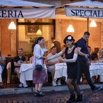 Piazza Navona - Lady in Black -