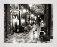Piazza San Marco , Cafe' "Florian" Venedig 1984 -  Nachtansichten 