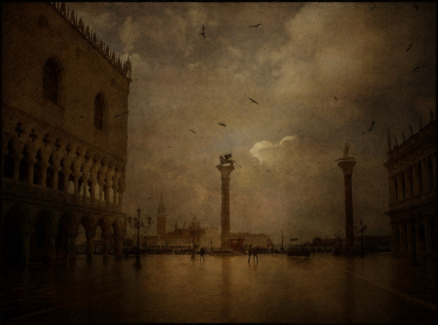 piazza san marco ( omaggio al canaletto )