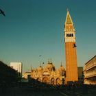 Piazza San Marco si colora del tramonto