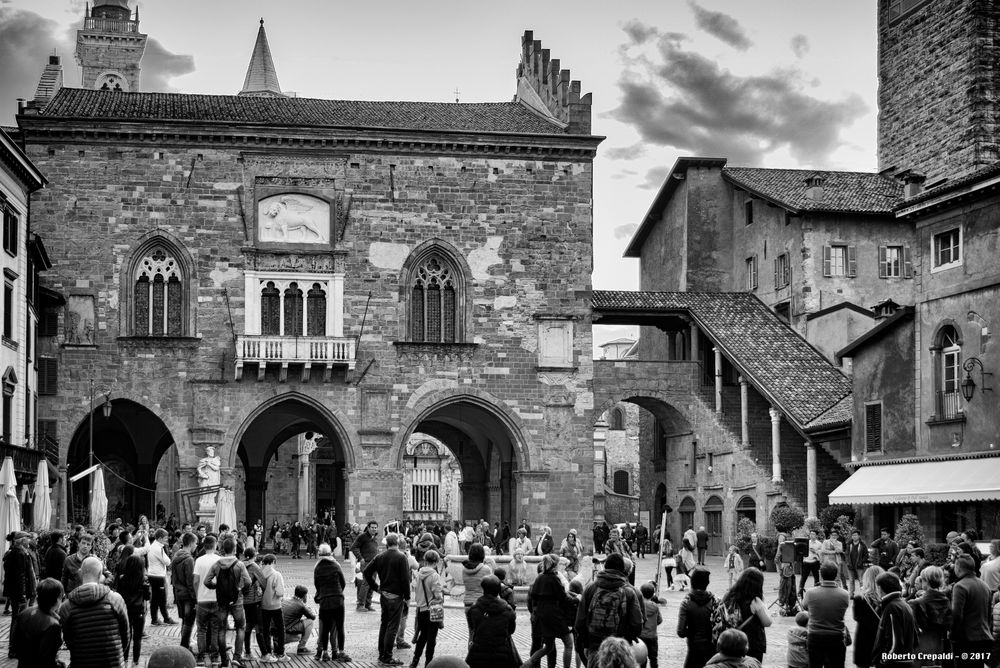 Piazza vecchia, Bergamo alta