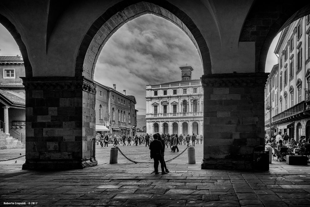 Piazza vecchia, Bergamo alta