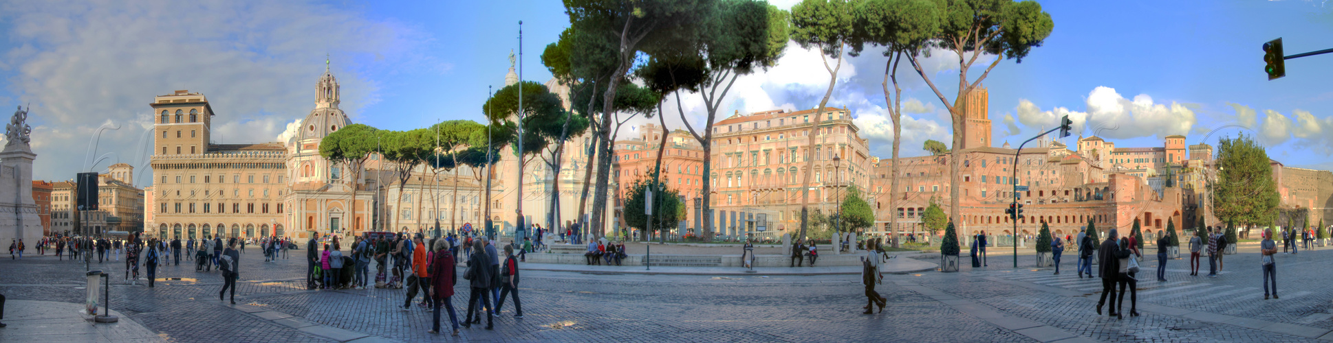 Piazza Venezia in Rome, Italy