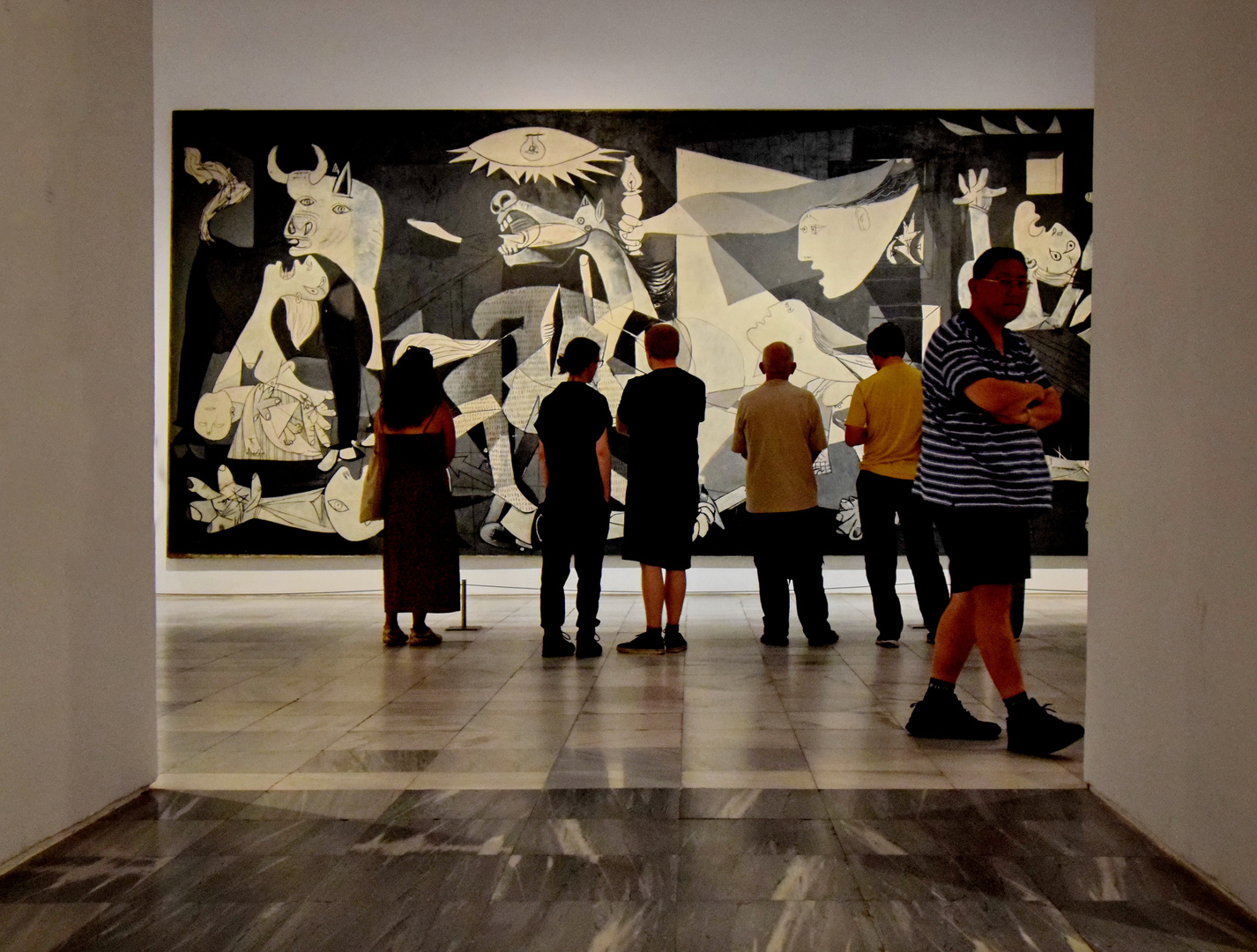 Picassos Blick auf Guernica