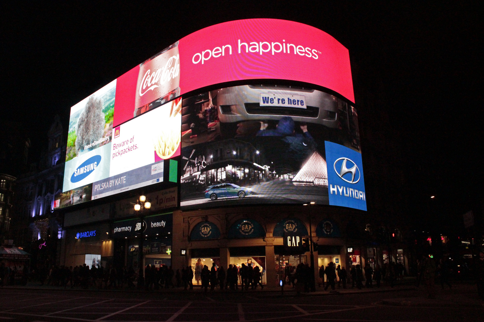 Piccadilly Circus at Night