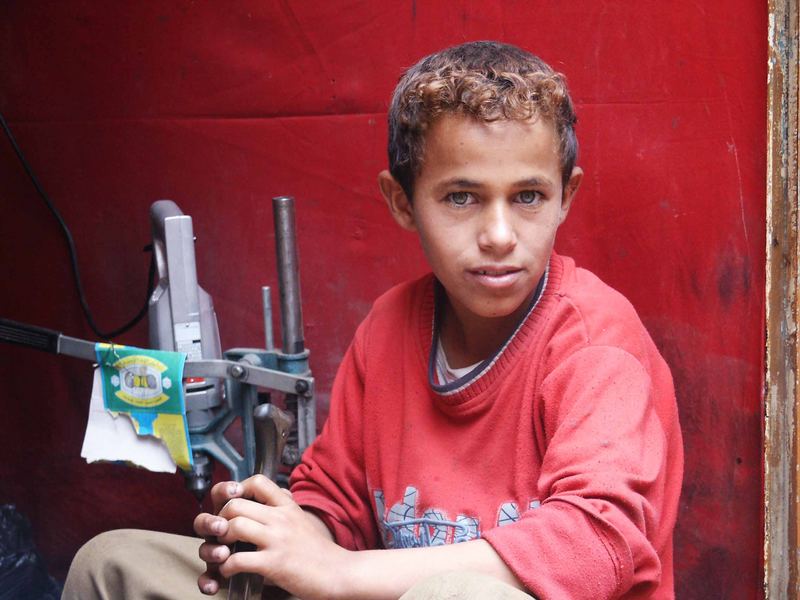 Piccolo artigiano yemenita