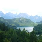 piccolo lago e il castello di Hohenschwangau