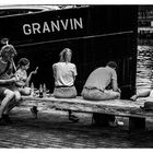 Picknick am Hafen