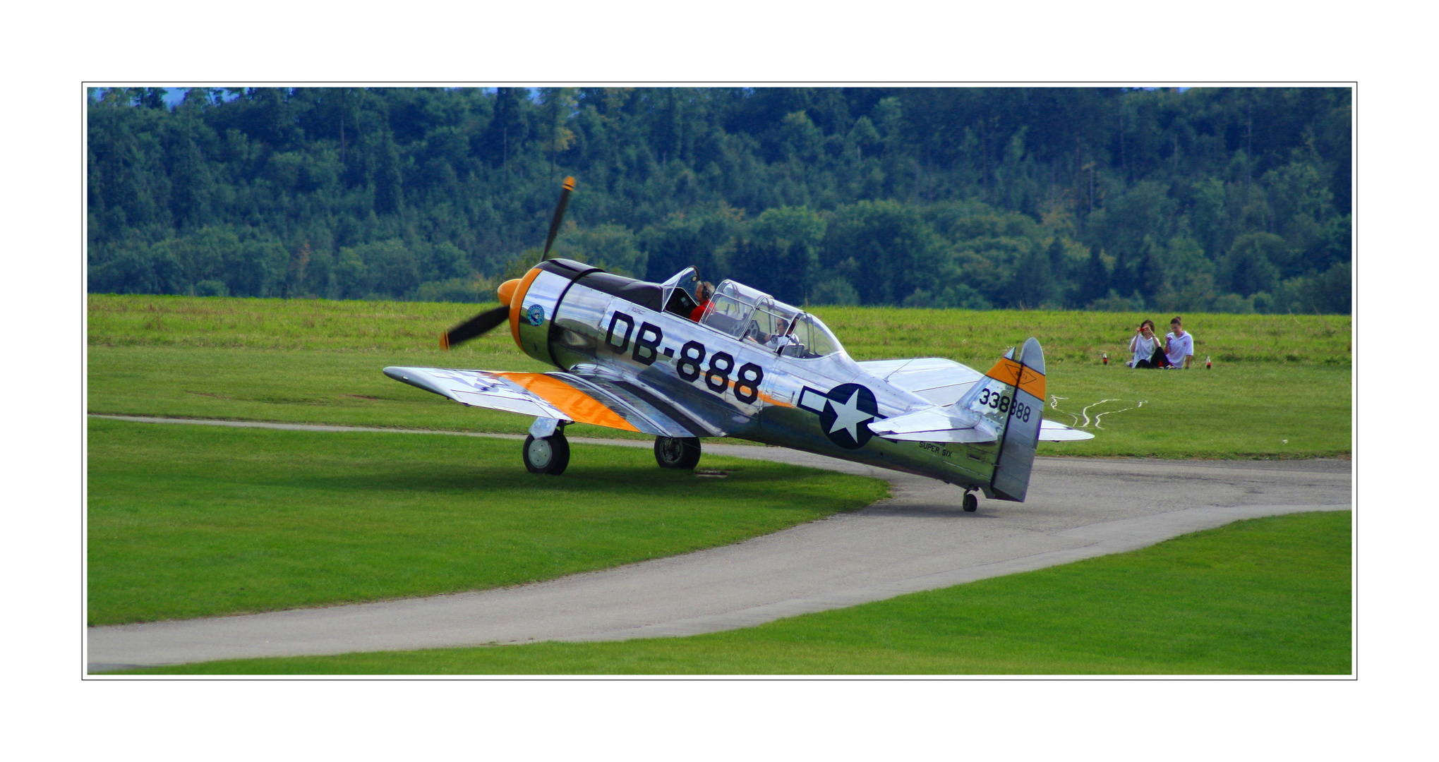 Picknick am Rande der Startbahn