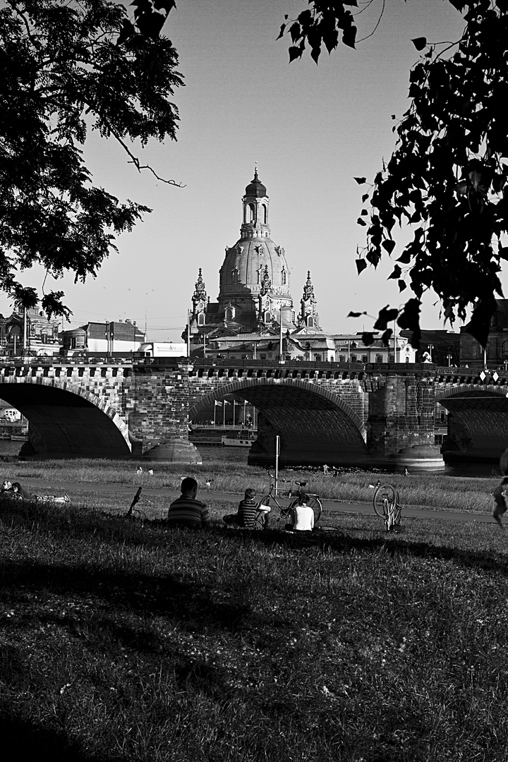 Picknick an der Elbe