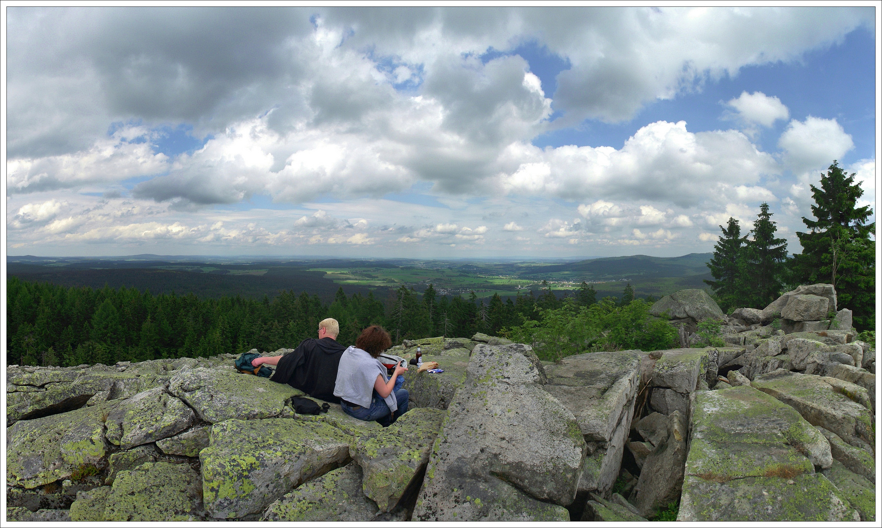 Picknick auf der Platte