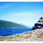 Picknick auf unserer Insel im Sognefjord 