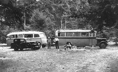 Picknick bzw Busreise ca 1950