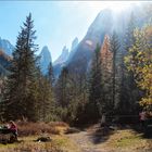 Picknick im herbstlichen Fischleintal