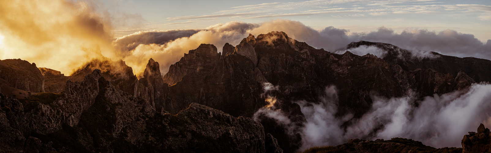 Pico de Arieiro, Madeira, Sonnenuntergang