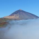 Pico del Teide in Wolken gehüllt