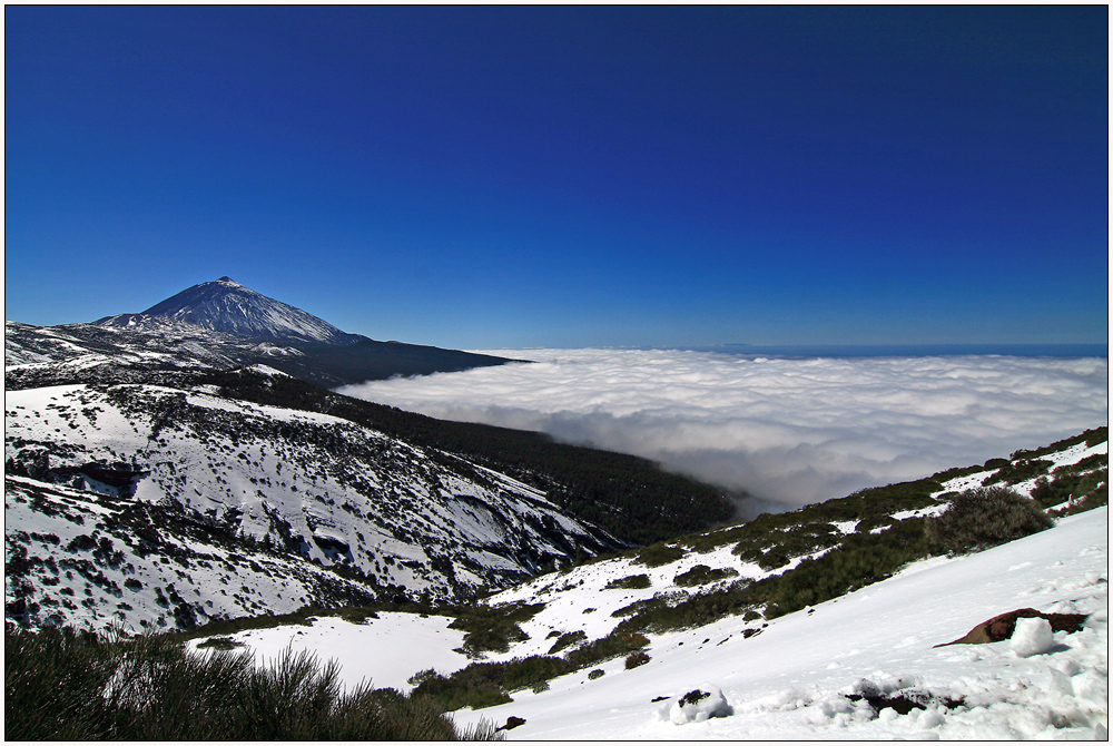 Pico del Teide nach Schneestrurm