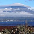 Pico mit Hut von Faial aus gesehen