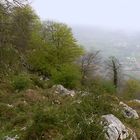 Picos de Europa y Cabrales en la niebla.