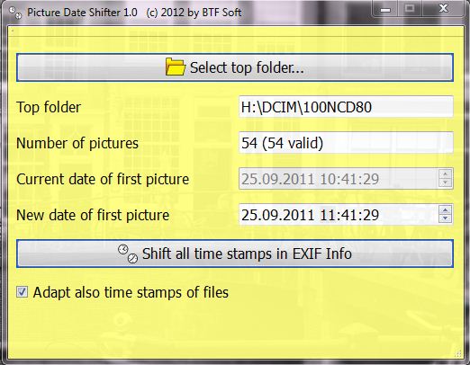 Picture Date Shifter 1.0