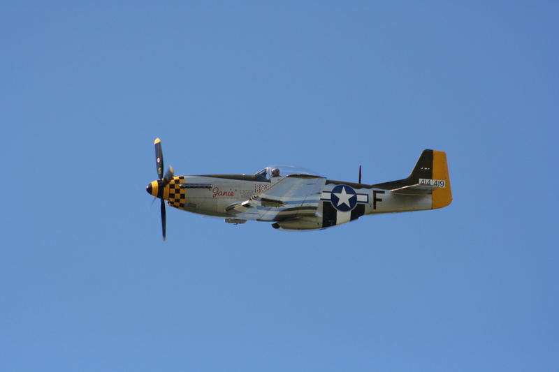 picture of a mustang at raf coltishalls family day air show