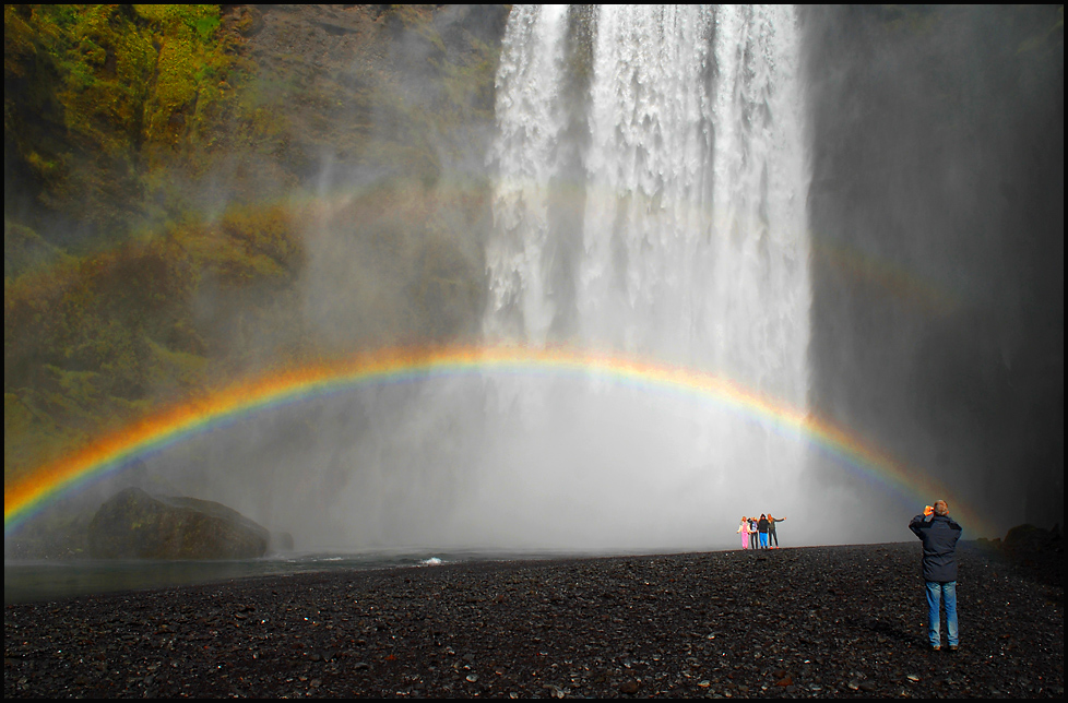 picture taking under the rainbow