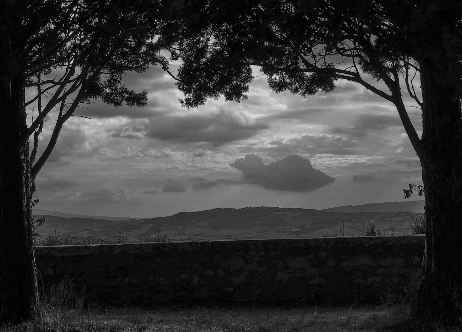 Pienza, finestra sulla Val d’Orcia.