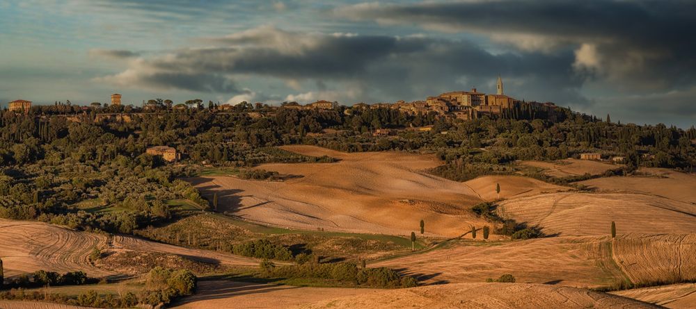 Pienza im Abendlicht