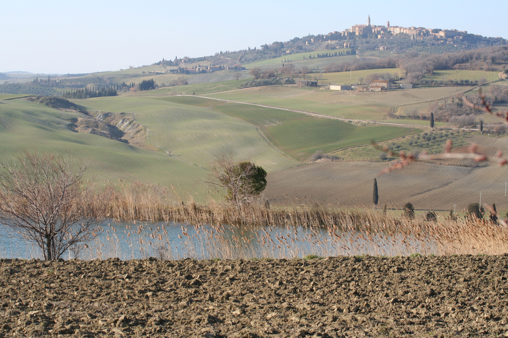 Pienza vista da Monticchiello