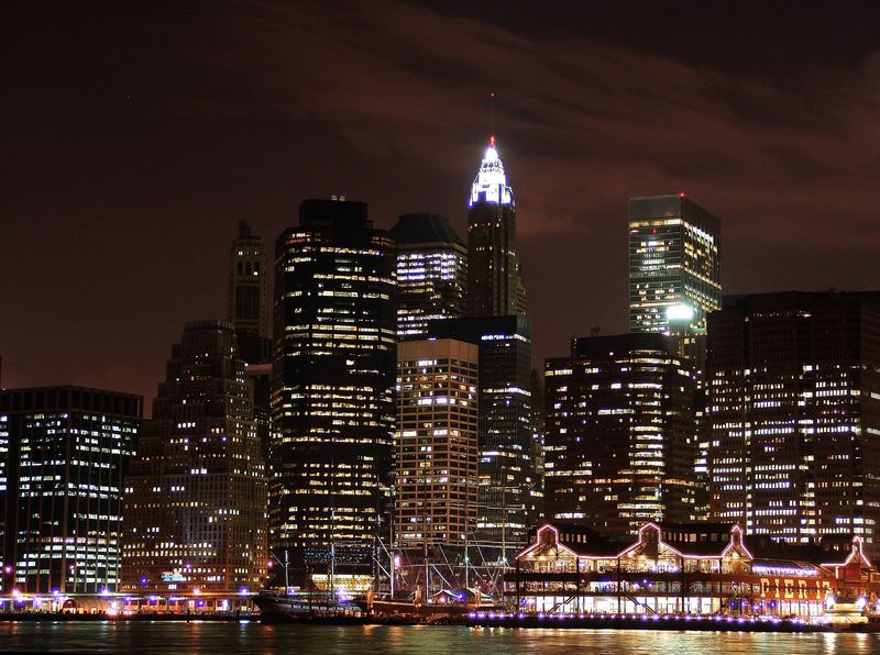 PIER 17 at NIGHT ...