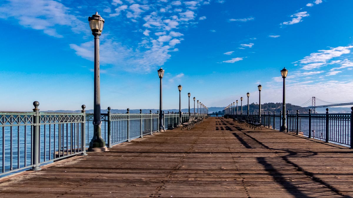 Pier am Hafen von San Francisco